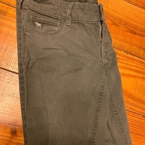 Abercrombie Kids size 14 Skinny Pants Olive Green